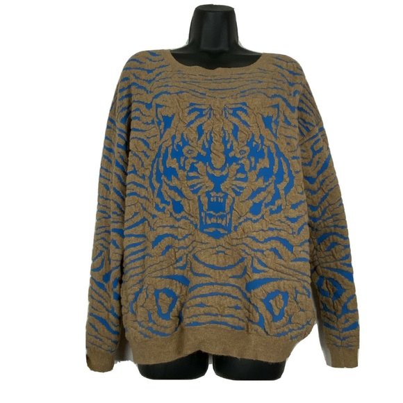 ASOS Sweaters - ASOS Tiger Pullover Angora Rabbit Hair Sweater 10